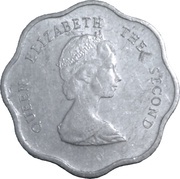 1 Cent - Elizabeth II 2nd portrait obverse image