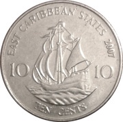 10 Cents - Elizabeth II 4th portrait reverse image