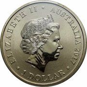 1 Dollar - Elizabeth II 4th Portrait - Trans-Australian Railway obverse image