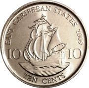 10 Cents - Elizabeth II 4th portrait reverse image
