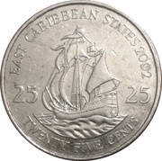 25 Cents - Elizabeth II 4th portrait reverse image