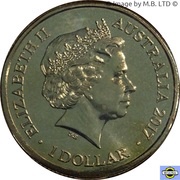 1 Dollar - Elizabeth II 4th Portrait - Year of the Rooster obverse image