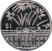 1 Dollar - Elizabeth II 50th Year of Reign of Queen Elizabeth II, Eastern Caribbean States, 2002 reverse image