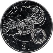 1 Dollar - Elizabeth II Pre-Decimal Coinage, Eastern Caribbean States, 2003 reverse image