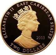 2 Dollars - Elizabeth II King Richard I obverse image