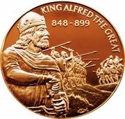 2 Dollars - Elizabeth II King Alfred the Great, Eastern Caribbean States, 2004 reverse image