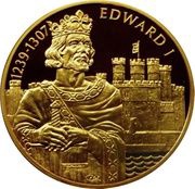 2 Dollars - Elizabeth II King Edward I, Eastern Caribbean States, 2004 reverse image