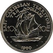 10 Dollars - Elizabeth II Caribbean Development Bank obverse image