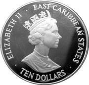 10 Dollars - Elizabeth II Coronation Anniversary obverse image