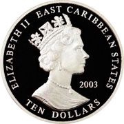 10 Dollars - Elizabeth II The last scheduled flight of Concorde obverse image