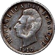 1 Décimo Galapagos Counterstamp reverse image