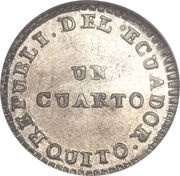 ¼ Real obverse image
