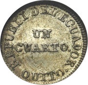 ¼ Real obverse image