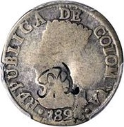 2 Reales Counterstamped obverse image