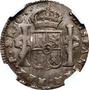 2 Reales - Fernando VII, Ecuador, 1822 reverse image