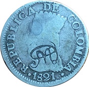 2 Reales Countermarked Coinage obverse image