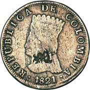 8 Reales Counterstamped obverse image