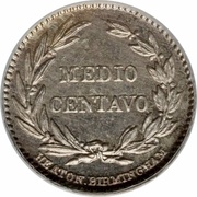 ½ Centavo reverse image