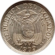 ½ Centavo obverse image