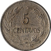 5 Centavos reverse image