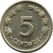 5 Centavos reverse image