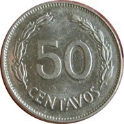 50 Centavos reverse image