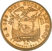 10 Sucres obverse image