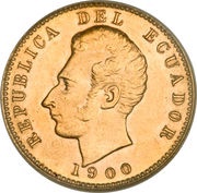 10 Sucres, Ecuador, 1899-1900 reverse image