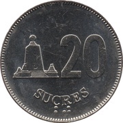 20 Sucres reverse image