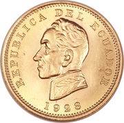 1 Cóndor, Ecuador, 1928 reverse image