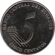 5 Centavos reverse image