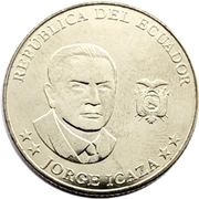 25 Centavos Jorge Icaza obverse image