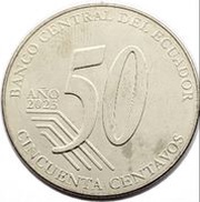 50 Centavos Tránsito Amaguaña reverse image
