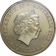 1 Dollar - Elizabeth II 4th Portrait - 70th Wedding Anniversary obverse image