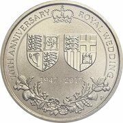 1 Dollar - Elizabeth II 4th Portrait - 70th Wedding Anniversary, Australia, 2017 reverse image
