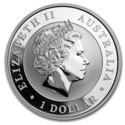 1 Dollar - Elizabeth II 4th Portrait - Kookaburra - Silver Proof - High Relief obverse image