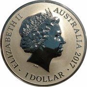 1 Dollar - Elizabeth II 4th Portrait - Sydney New Year's Eve obverse image