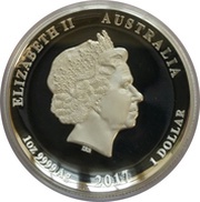 1 Dollar - Elizabeth II 4th Portrait - Dragon and Phoenix - Silver Proof - High Relief obverse image