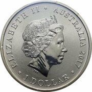 1 Dollar - Elizabeth II 4th Portrait - Year of the Rooster obverse image