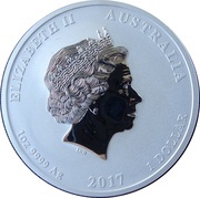 1 Dollar - Elizabeth II 4th Portrait - Dragon and Phoenix obverse image