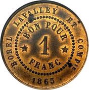 1 Franc - Borel Lavalley reverse image