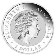 1 Dollar - Elizabeth II 4th Portrait - Happy Birthday; Silver obverse image