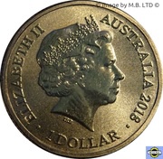 1 Dollar - Elizabeth II 4th Portrait - Invictus Games Sydney 2018 obverse image