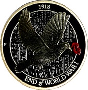 1 Dollar - Elizabeth II 4th Portrait - WWI Armistice, Australia, 2018 reverse image
