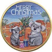 1 Dollar - Elizabeth II 4th Portrait - Merry Christmas 2018, Australia, 2018 reverse image
