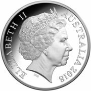 1 Dollar - Elizabeth II 4th Portrait - 2018 FIFA World Cup Russia - Silver Proof obverse image