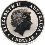 1 Dollar - Elizabeth II 4th Portrait - Koala - Silver Bullion Coin obverse image