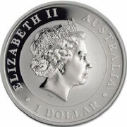 1 Dollar - Elizabeth II 4th Portrait - Australian Kookaburra obverse image