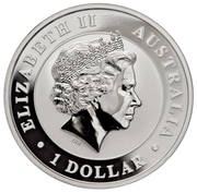 1 Dollar - Elizabeth II 4th Portrait - Australian Wedge-Tailed Eagle - Silver Bullion Coin obverse image