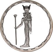 5 Pounds Goddess Hathor, Egypt, 1994 reverse image